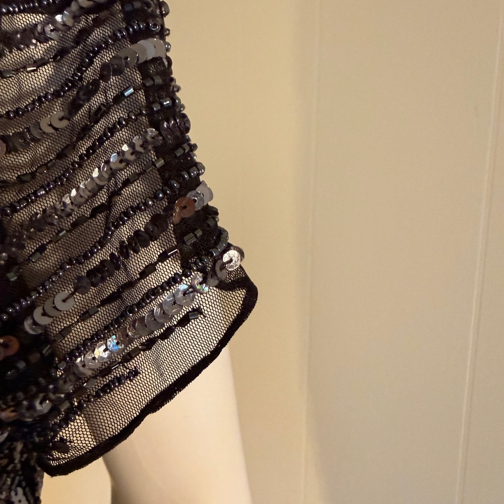 Adrianna Papell, 12, EUC, Sequins, Formal, Evening, V Neck, Flutter Sleeve Gown - Picture 8 of 8